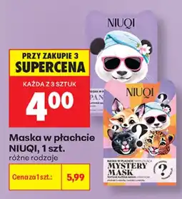 Biedronka Maska w płachcie NIUQI oferta