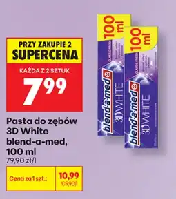 Biedronka Pasta do zębów 3D White blend-a-med oferta