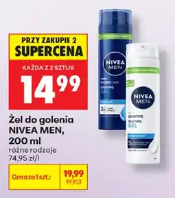 Biedronka Żel do golenia NIVEA MEN oferta
