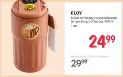 Rossmann Kubek termiczny z wyświetlaczem temperatury Coffee 400 ml Eloy oferta