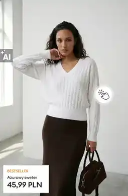 Sinsay Ażurowy sweter oferta