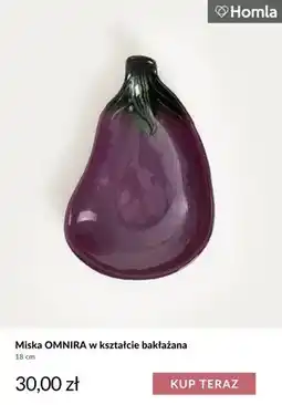 Homla Miska Omnira w kształcie bakłażana 18 cm Homla oferta