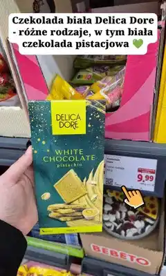Lidl Czekolada biała Delica Dore Pistachio oferta