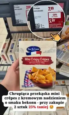 Lidl Mini naleśniki Duc De Coeur z nadzieniem o smaku bekonu oferta