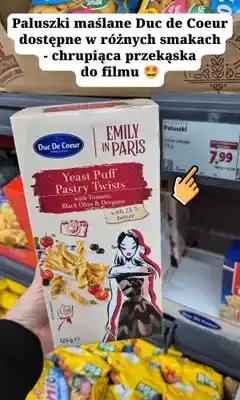 Lidl Paluszki maślane Duc De Coeur Emily In Paris z pomidorami, czarnymi oliwkami i oregano oferta