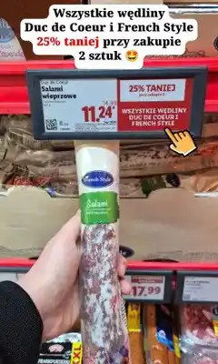 Lidl Salami z orzechami laskowymi French Style oferta