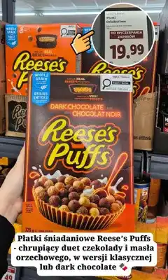 Lidl Płatki śniadaniowe Reese's Puffs Dark Chocolate oferta