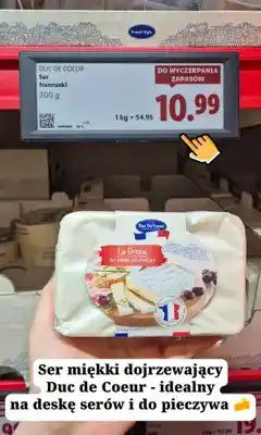 Lidl Ser miękki dojrzewający Duc De Coeur La Brique oferta