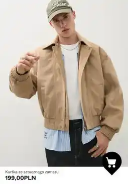 Bershka Kurtka ze sztucznego zamszu oferta