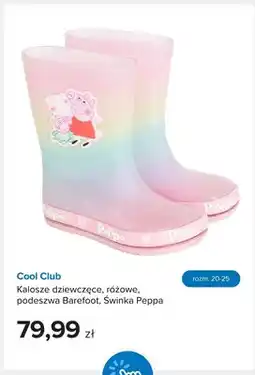 Smyk Kalosze dziewczęce różowe podeszwa Barefoot Świnka Peppa Cool Club oferta