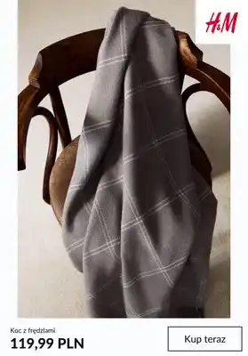 Koc z frędzlami H & M