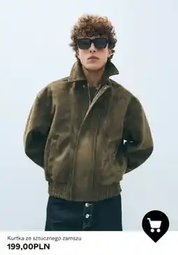 Bershka Kurtka ze sztucznego zamszu oferta