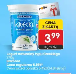 Market Point Jogurt naturalny typu greckiego Bakoma oferta
