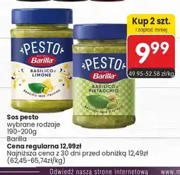 Market Point Sos pesto Basilico e Limone Barilla oferta