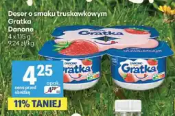 Delikatesy Centrum Deser o smaku truskawkowym Gratka Danone 4-pak oferta