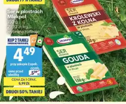 Delikatesy Centrum Ser w plastrach Królewski z Kolna Mlekpol oferta