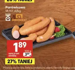Delikatesy Centrum Kiełbasa parówkowa Dobrowolscy oferta