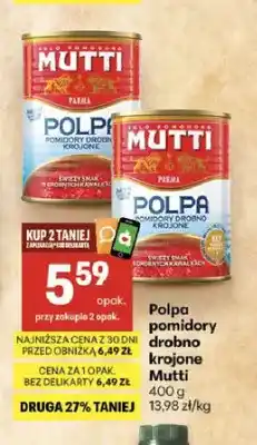 Delikatesy Centrum Polpa pomidory drobno krojone Mutti oferta