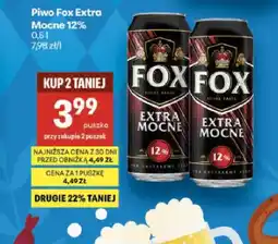 Delikatesy Centrum Piwo Fox Extra Mocne 12% oferta