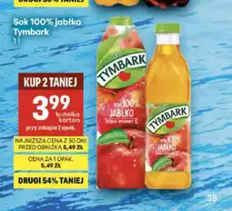Delikatesy Centrum Sok jabłko Tymbark 100% oferta