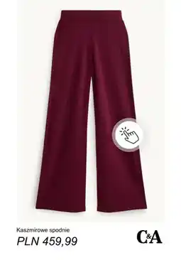 C&A Kaszmirowe spodnie C & A oferta