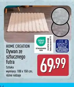 ALDI Dywan ze sztucznego futra 100x150 cm Home Creation oferta