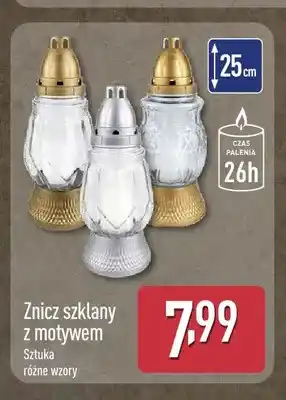ALDI Znicz szklany z motywem oferta