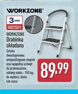 ALDI Drabinka składana dwustopniowa Workzone oferta