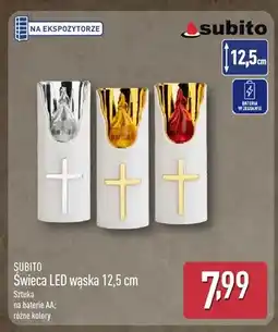 ALDI Świeca LED wąska 12,5 cm Subito oferta