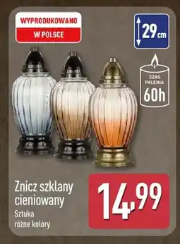 ALDI Znicz szklany cieniowany oferta