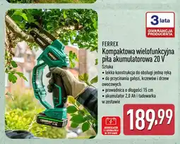 ALDI Kompaktowa wielofunkcyjna piła akumulatorowa Ferrex oferta