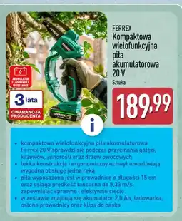 ALDI Kompaktowa wielofunkcyjna piła akumulatorowa Ferrex oferta