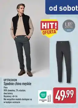 ALDI Spodnie chino męskie UP2FASHION oferta