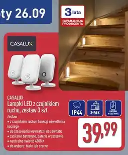 ALDI Lampki LED z czujnikiem ruchu zestaw 3 szt. Casalux oferta