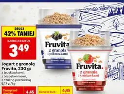 Biedronka Jogurt z granolą Fruvita oferta