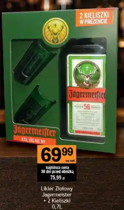 Gram Market Likier Ziołowy Jagermeister + 2 Kieliszki oferta