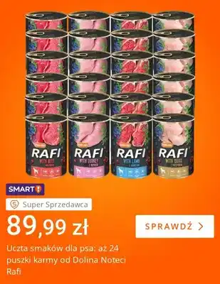 Karma dla psa uczta smaków Dolina Noteci Rafi 24-pak