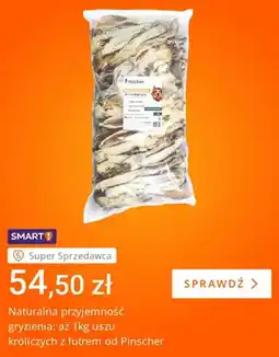 Allegro Uszy królicze z futrem Pinscher oferta