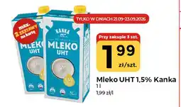 Społem Częstochowa Mleko UHT Kanka 1,5% oferta