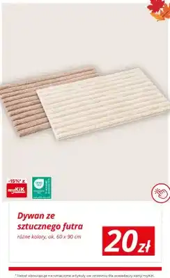 KiK Dywan ze sztucznego futra 60x90 cm oferta