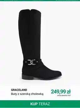 Deichmann Buty z szeroką cholewką Graceland oferta