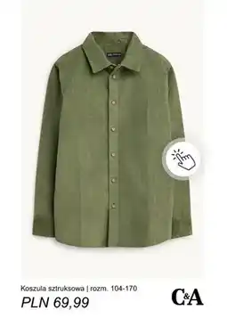 C&A Koszula sztruksowa rozm. 104-170 C & A oferta