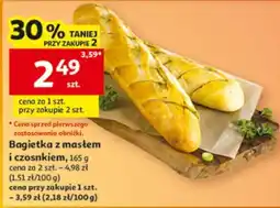 Auchan Bagietka z masłem i czosnkiem oferta