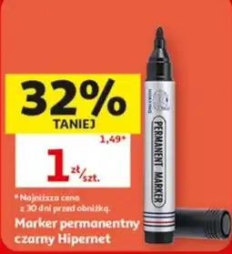 Auchan Marker permanentny czarny Hipernet oferta