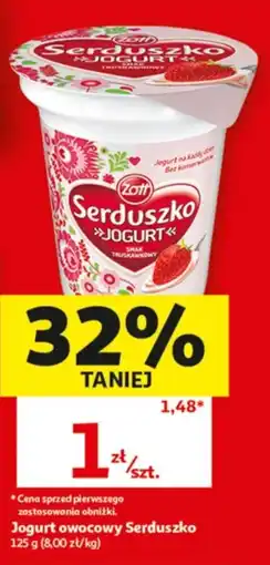 Auchan Jogurt owocowy Serduszko oferta