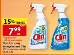 Auchan Płyn lub spray do mycia szyb Clin oferta