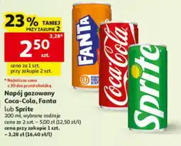 Auchan Napój gazowany Coca-Cola, Fanta lub Sprite oferta