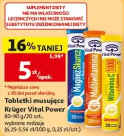 Auchan Tabletki musujące Krüger Vital Power oferta