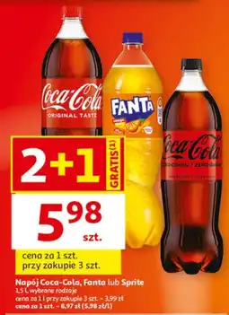 Auchan Napój Coca-Cola, Fanta lub Sprite oferta