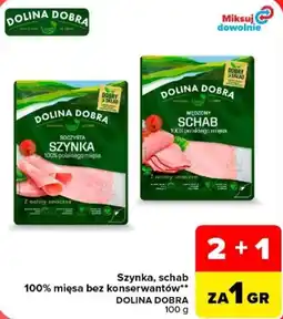Carrefour Szyinka, schab 100% mięsa bez konserwantów DOLINA DOBRA oferta